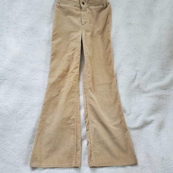 Vintage 1970's Levis 621 Corduroy Bell Bottoms w/White Tag , Sz 28x30